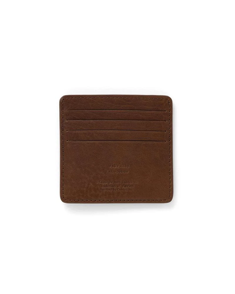 LEATHER CARD CASE BROWN - 1