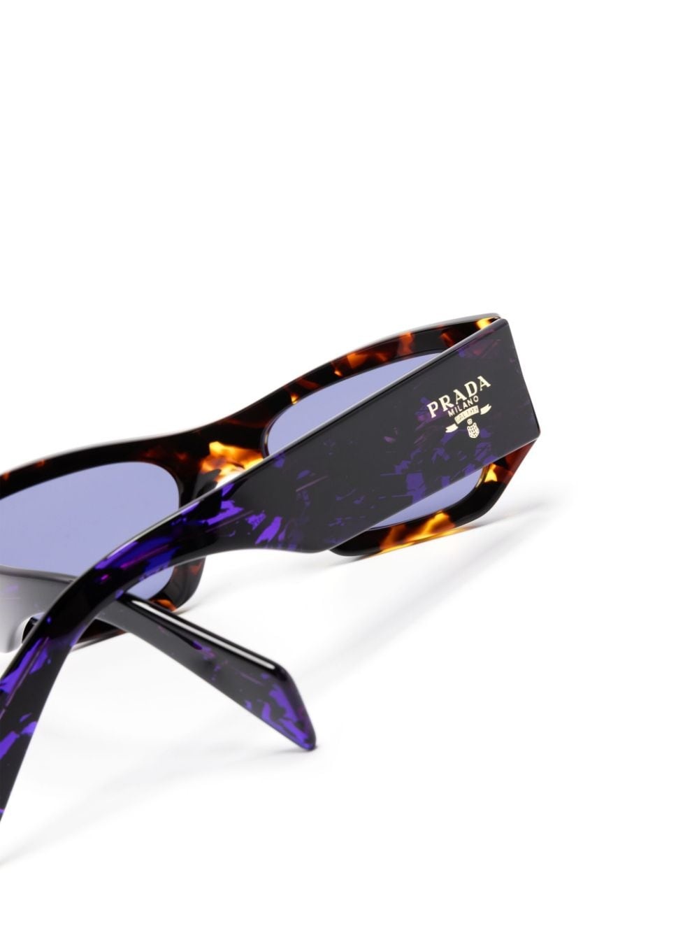tortoiseshell rectangle-frame sunglasses - 3