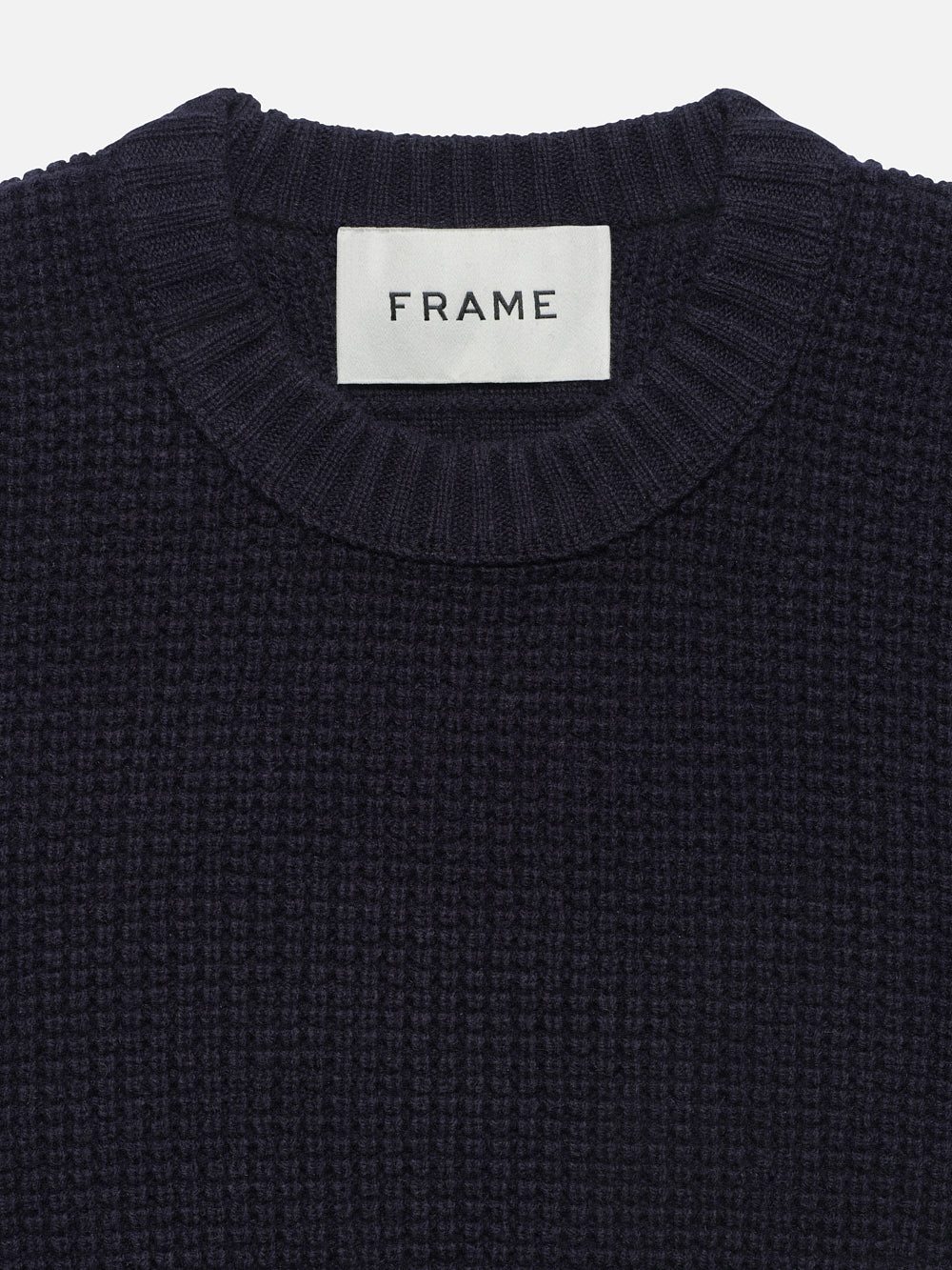 Wool Crewneck Sweater in Navy - 2