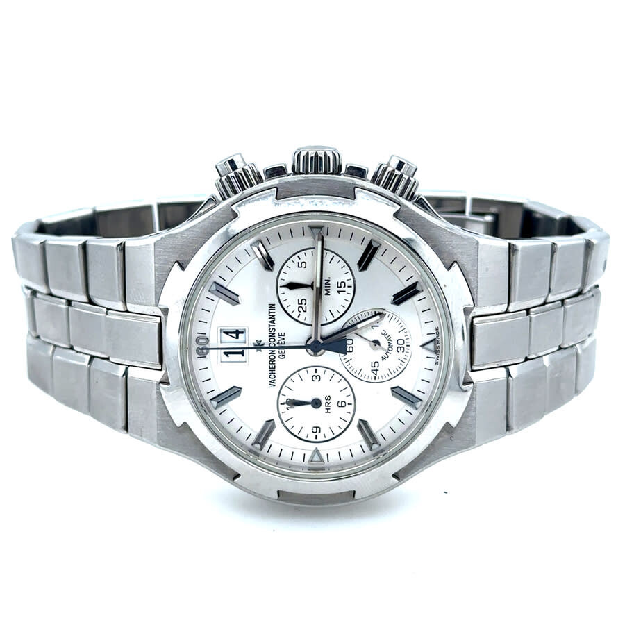 Pre-owned Vacheron Constantin Overseas Chronograph Automatic Silver Dial Men's Watch 49140/423A-8790 - 5