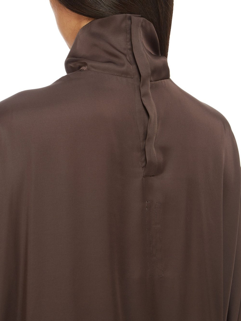 Asymmetric satin turtleneck top 5