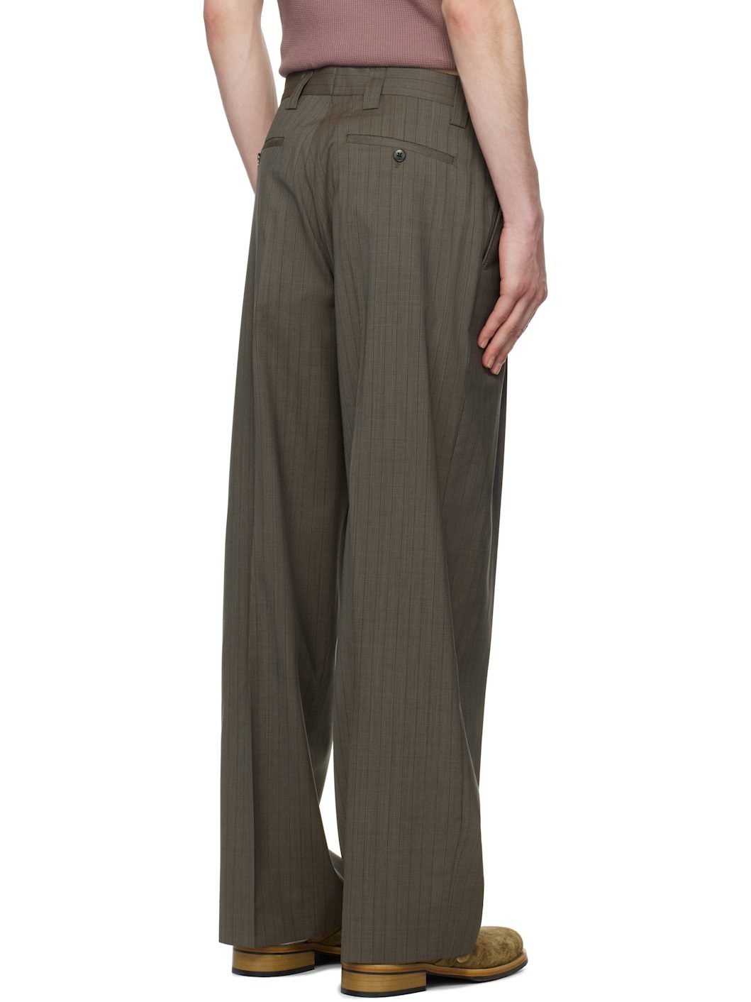 Taupe Service Trousers - 3