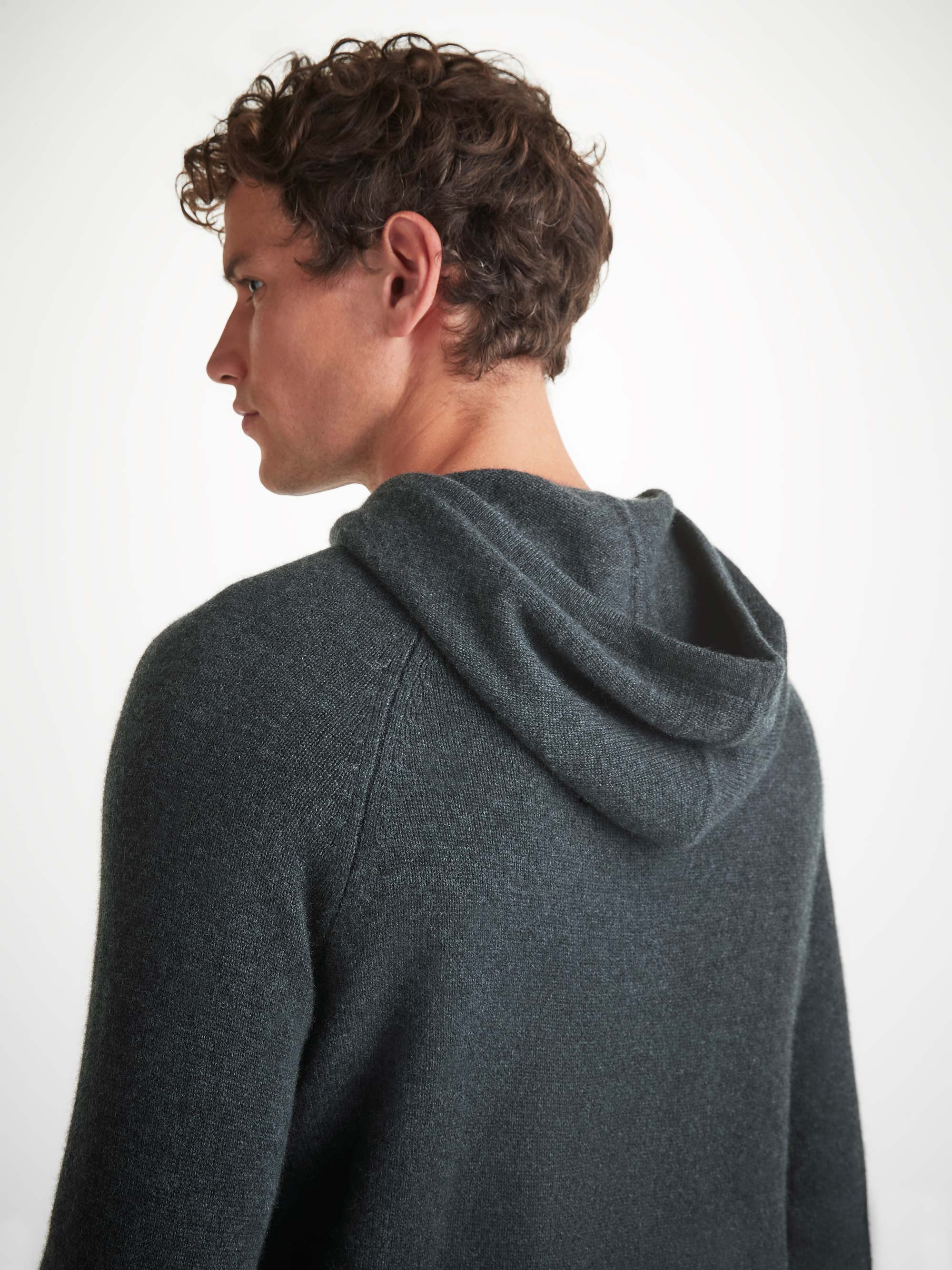 Men's Pullover Hoodie Dominic Cashmere Charcoal - 5