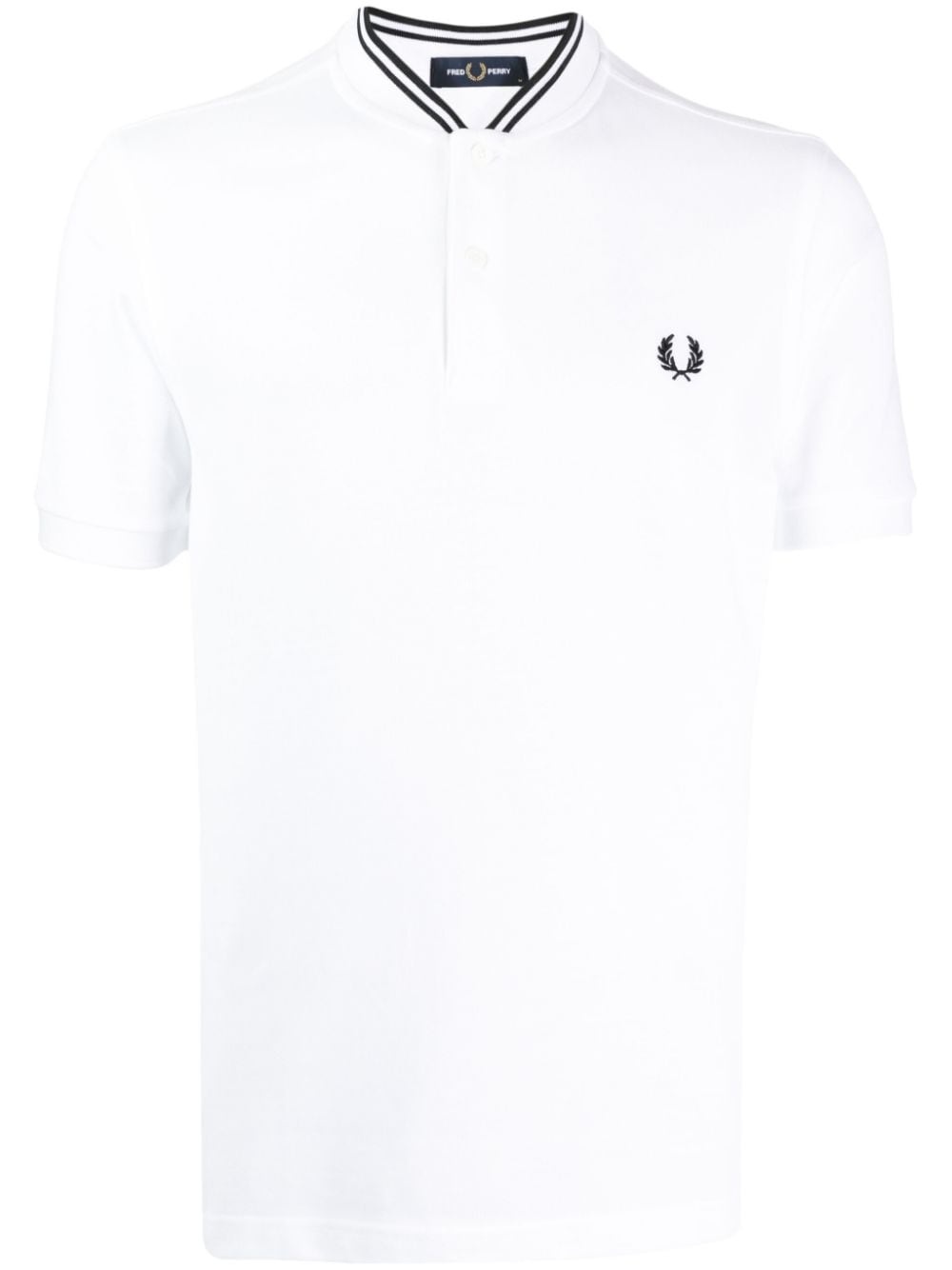 logo-embroidered polo shirt - 1