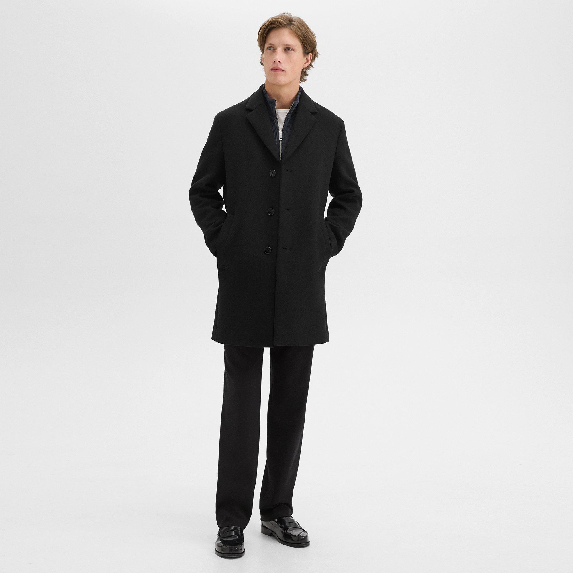 3-Button Topcoat in Recycled Wool-Blend Melton - 2