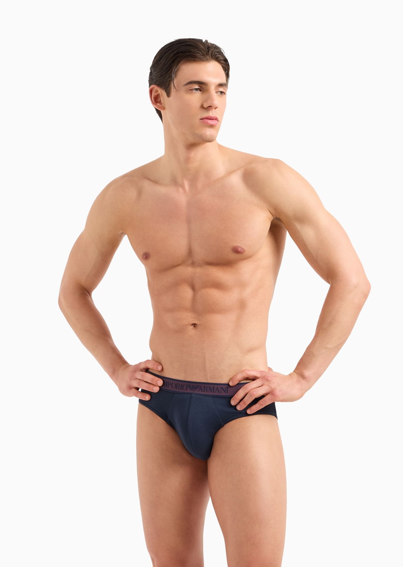 Three-pack of briefs with Core logo waistband - 2