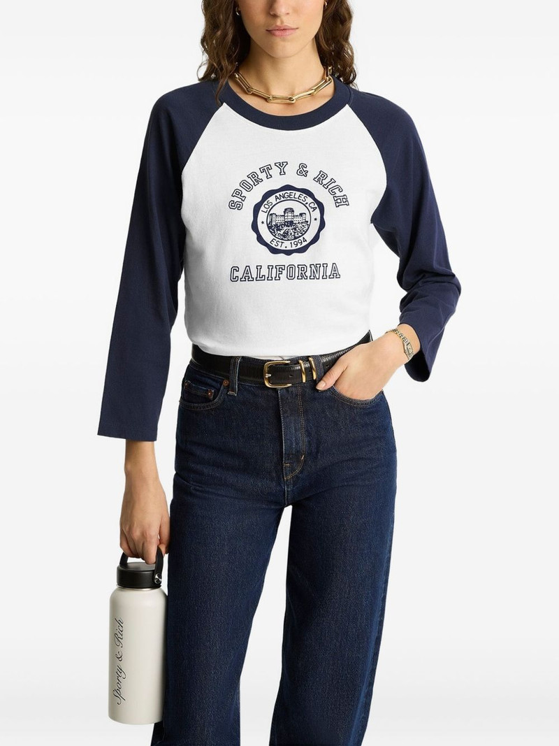 Sporty & Rich panelled cotton top outlook