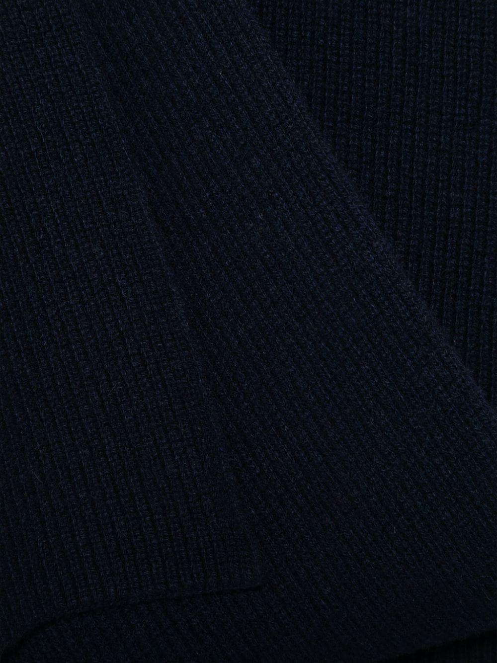 cashmere ribbed scarf - 2