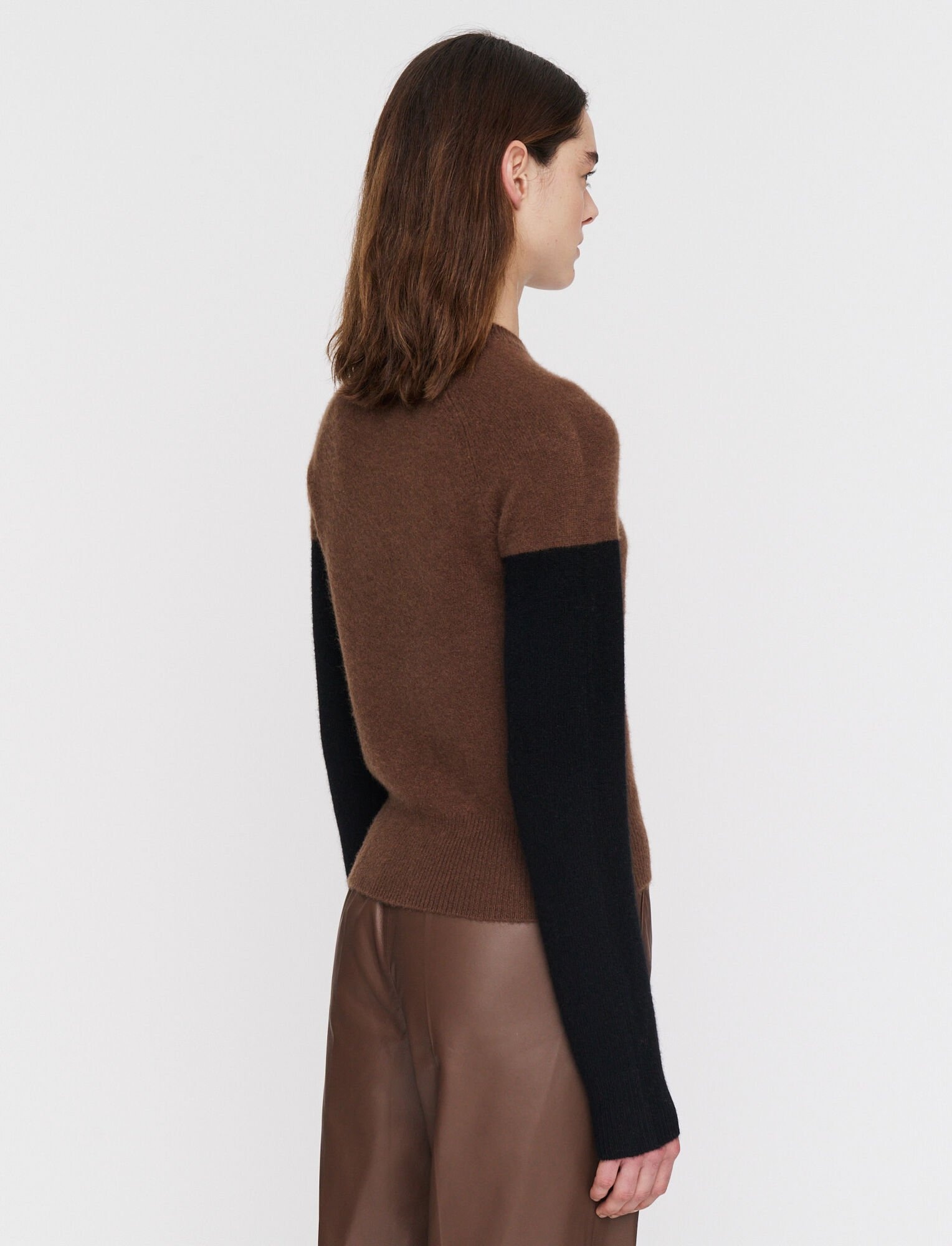 Brushed Cashmere Round Neck Jumper - 4