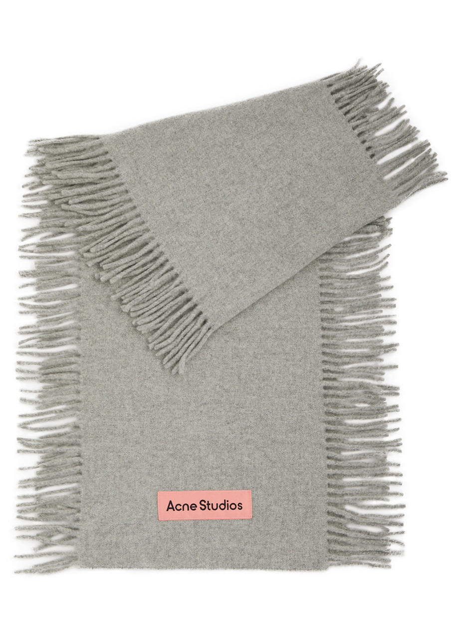 Acne Studios Canada Cancan Fringed Wool Scarf - 1