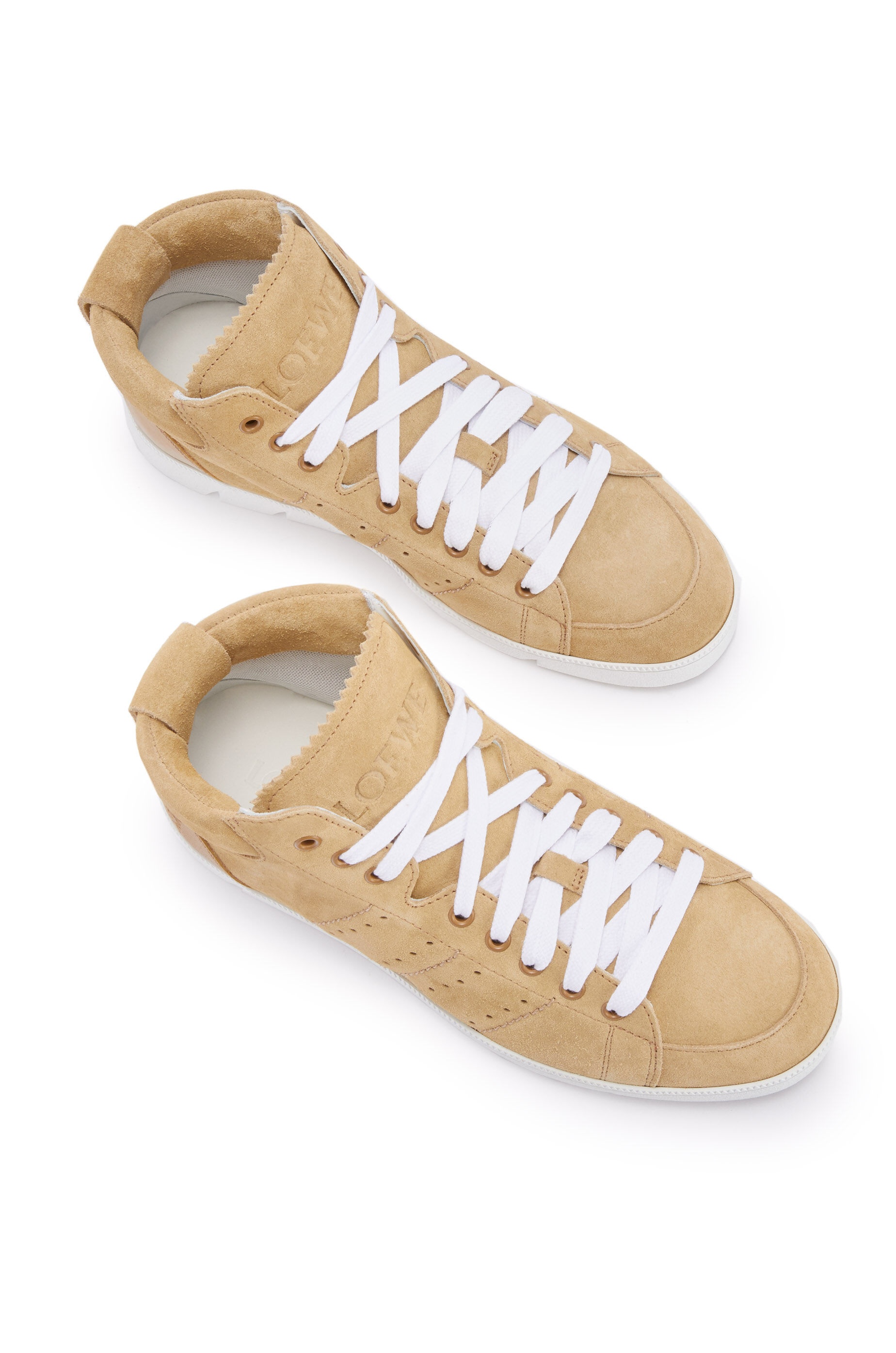 High top soft sneaker in split calfskin - 3