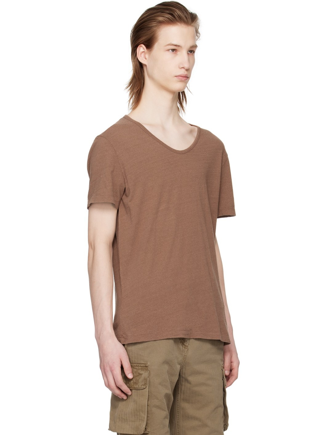 Brown Washed T-Shirt - 2