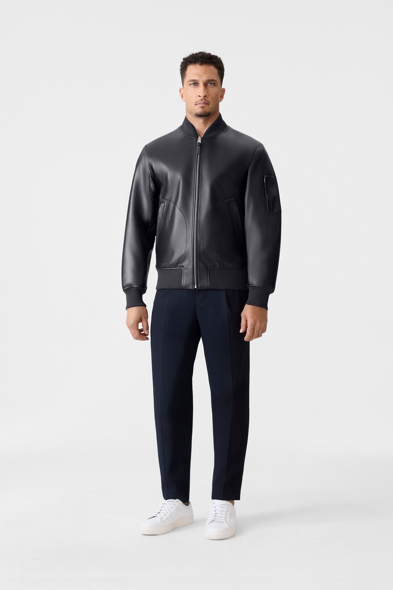 MACKAGE EASTON-SA 2-in-1 Reversible Leather Bomber Jacket outlook