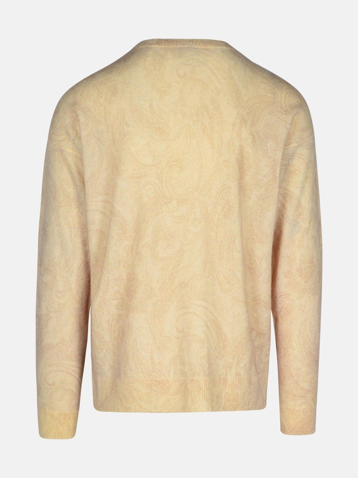 'PAISLEY' IVORY WOOL SWEATER - 3