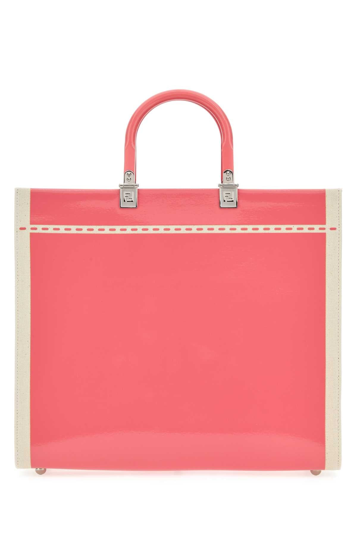 Fendi Women Two-Tone Canvas Medium Sunshine Shopping Bag - 3