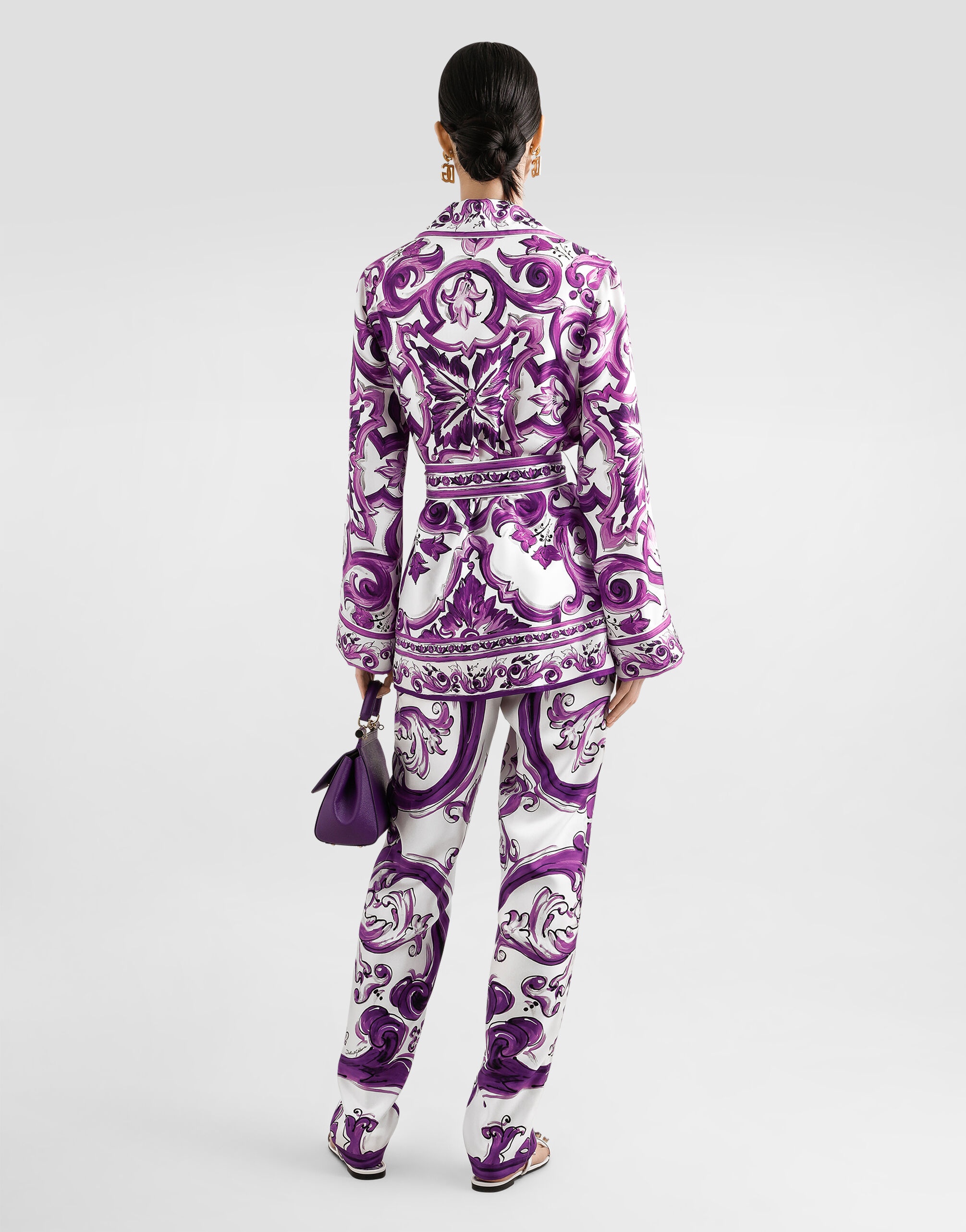 Majolica-print twill shirt - 3