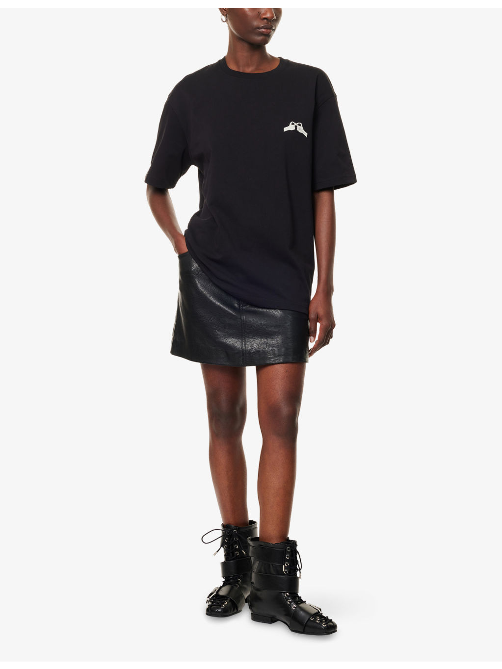 Saflorian Graphic-Print Cotton-Jersey T-shirt - 2