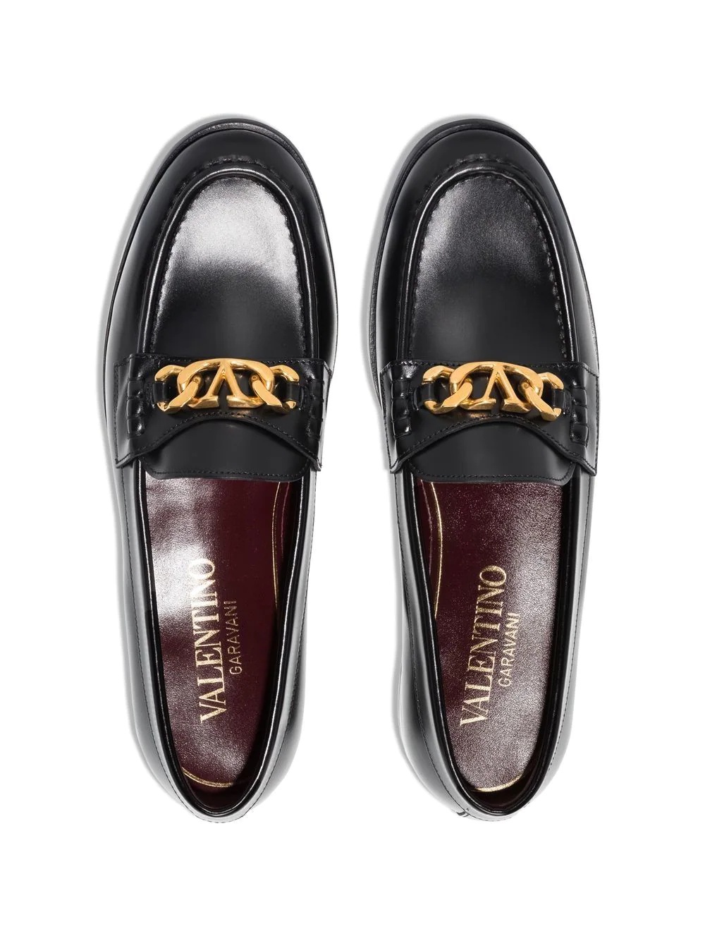 VLogo Signature almond-toe loafers - 3