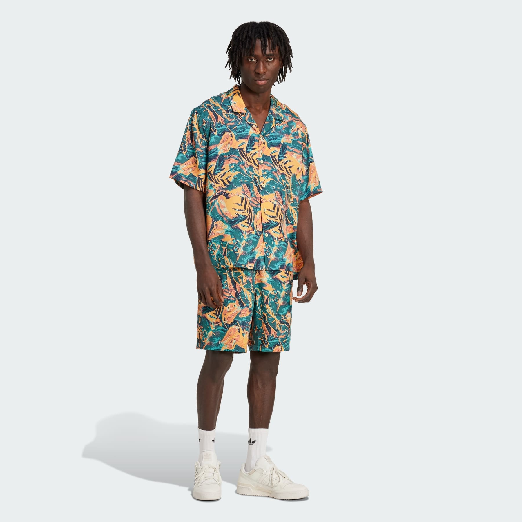 adidas Originals Archive Floral Resort Shirt - 4