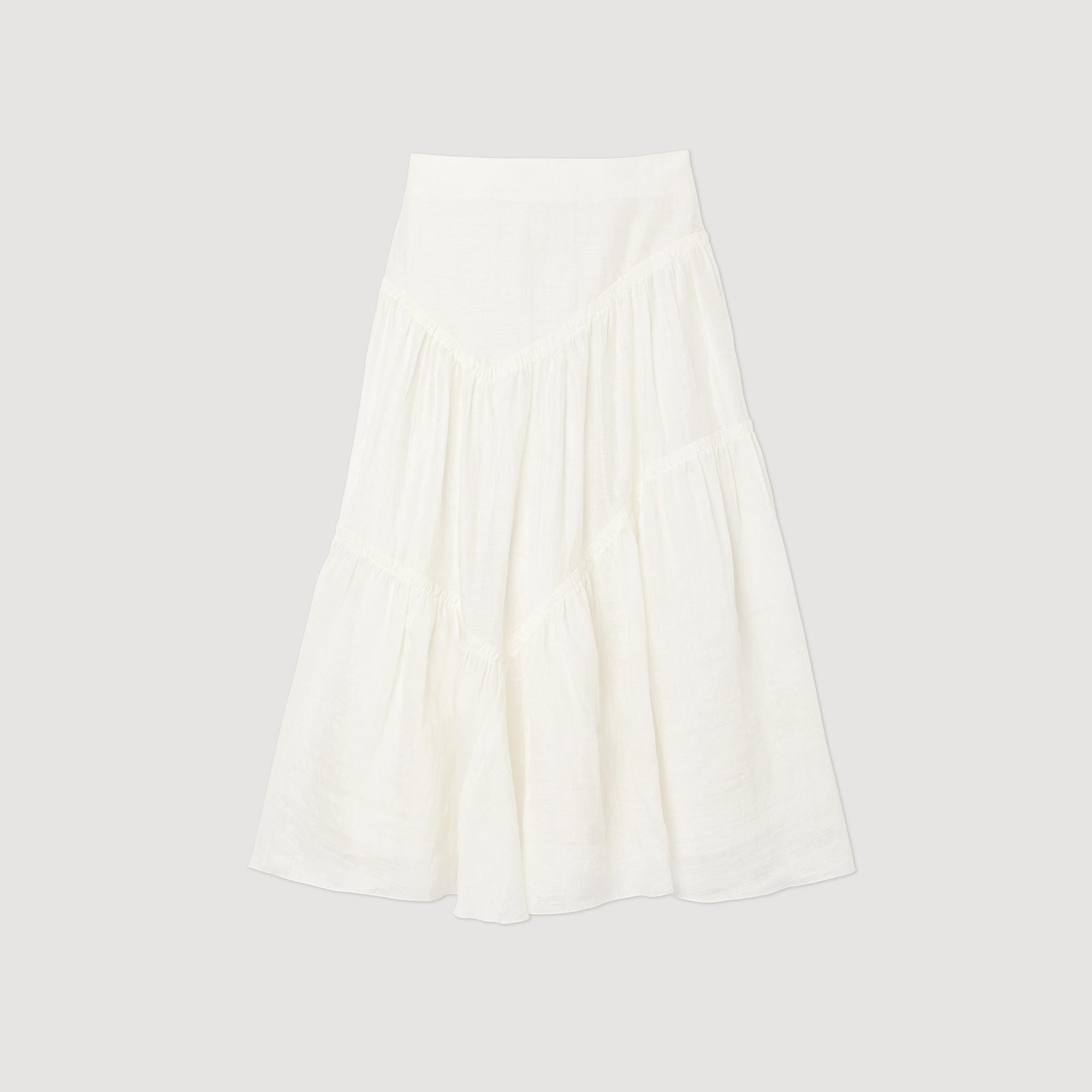 Long ruffled skirt - 1