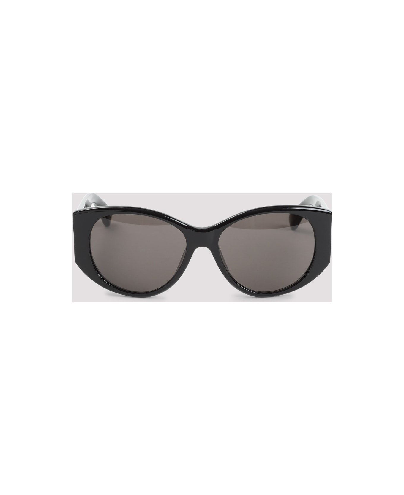 Black Acetate Nano Round Sunglasses - 4