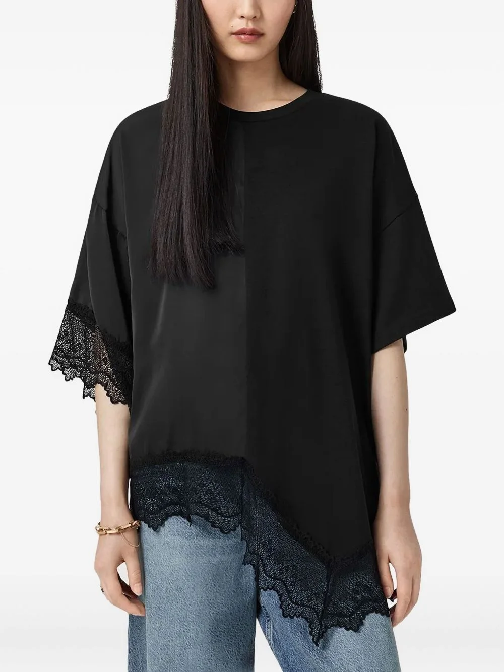 Lenny short-sleeves lace T-shirt - 1