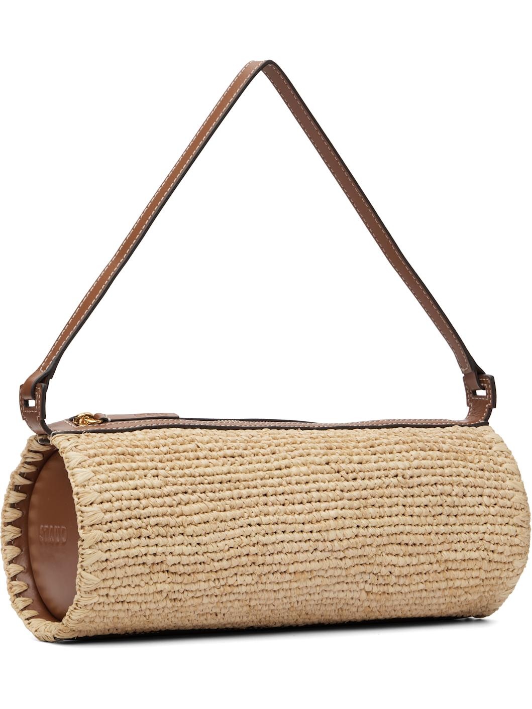 Tan Mini Taru Raffia Bag - 2