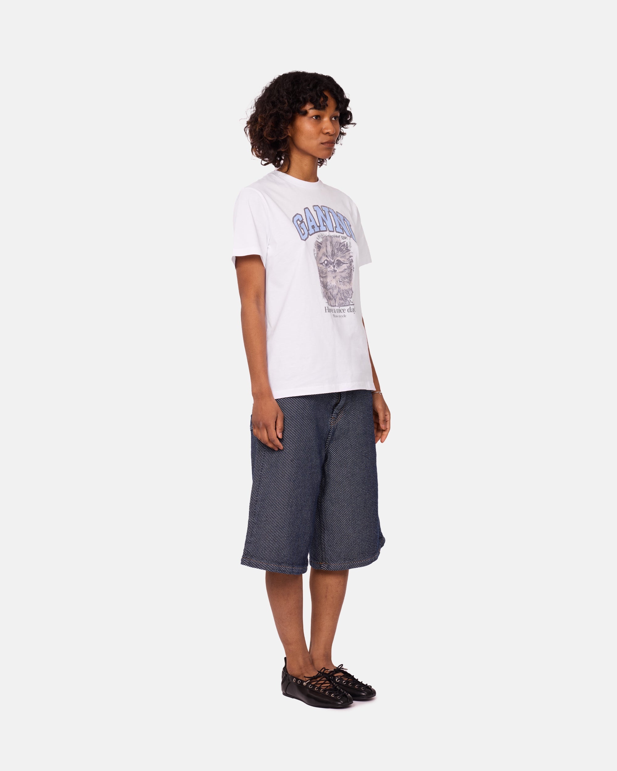 Basic Jersey Kitty Margot Relaxed T-shirt - 3