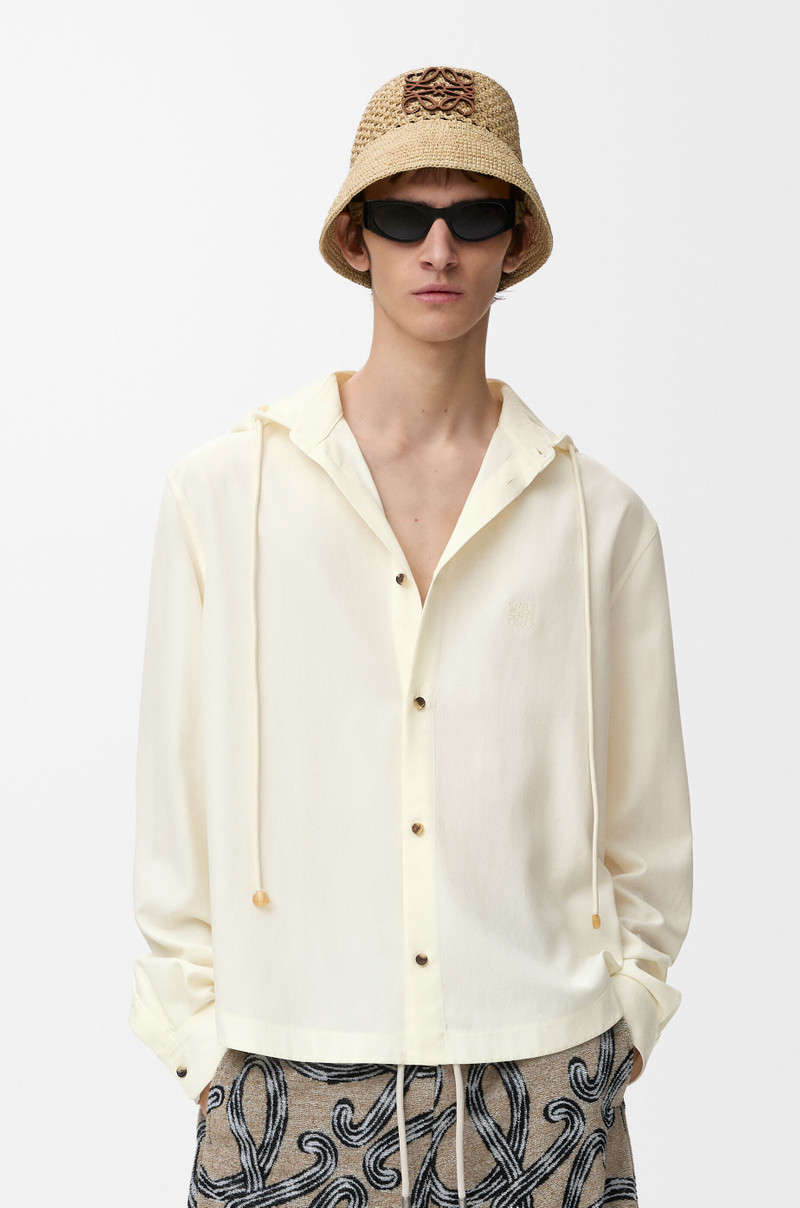 Hooded shirt in lyocell 3