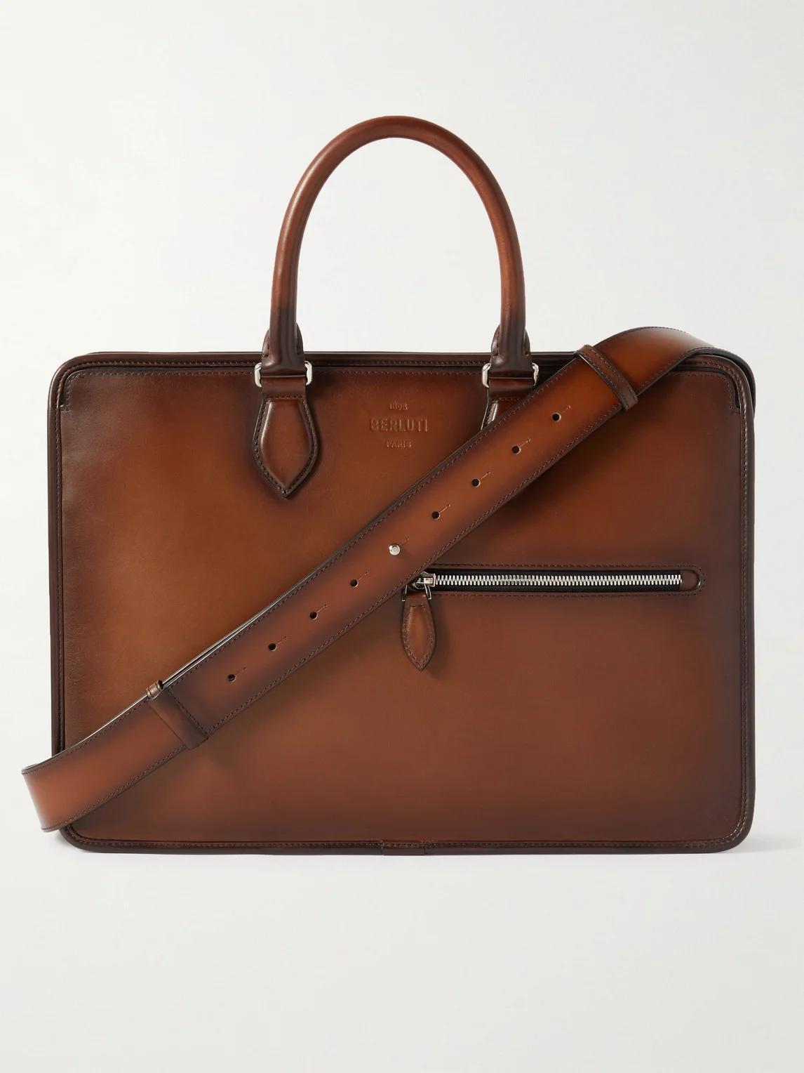 Un Jour Scritto Venezia Leather Briefcase - 1