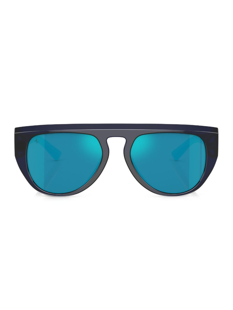 oval-frame sunglasses 1