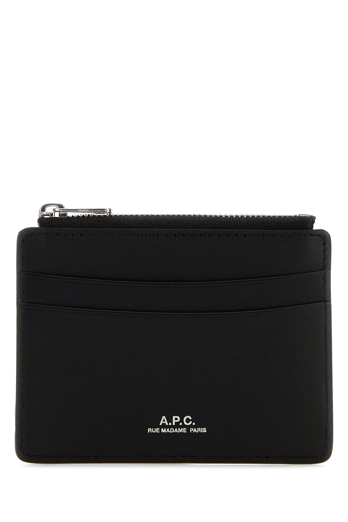 Black leather Paris card holder - 1