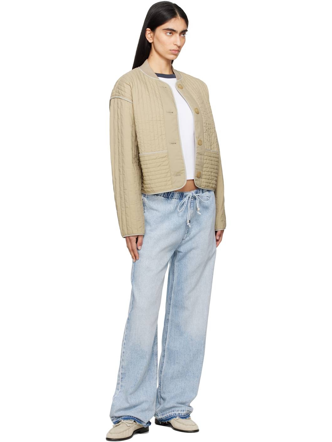 Blue Ultra Featherweight Logan Wide-Leg Jeans - 4
