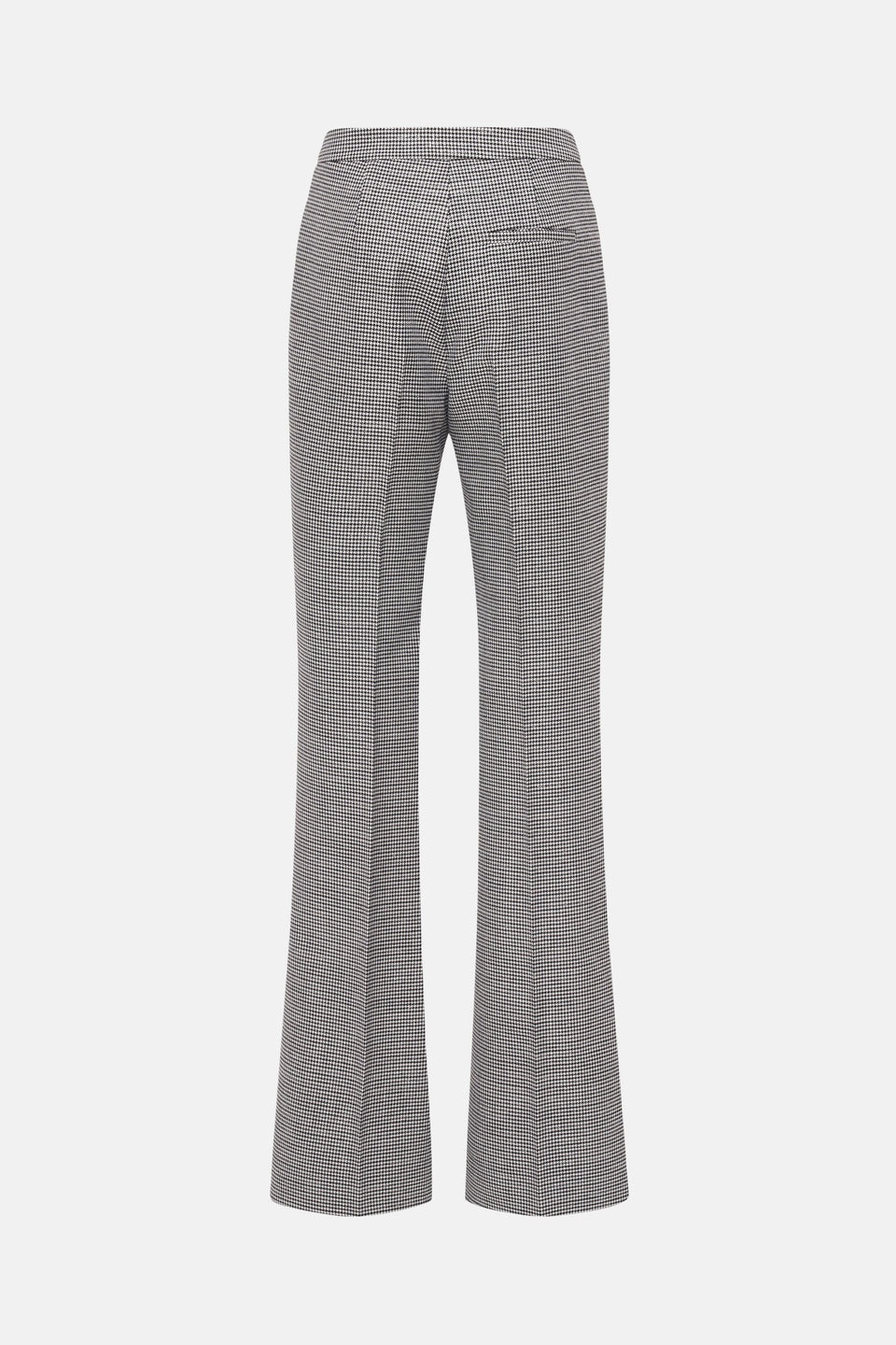 LUREX WOOL PIED DE POULE HIGH WAISTED TROUSERS - 2