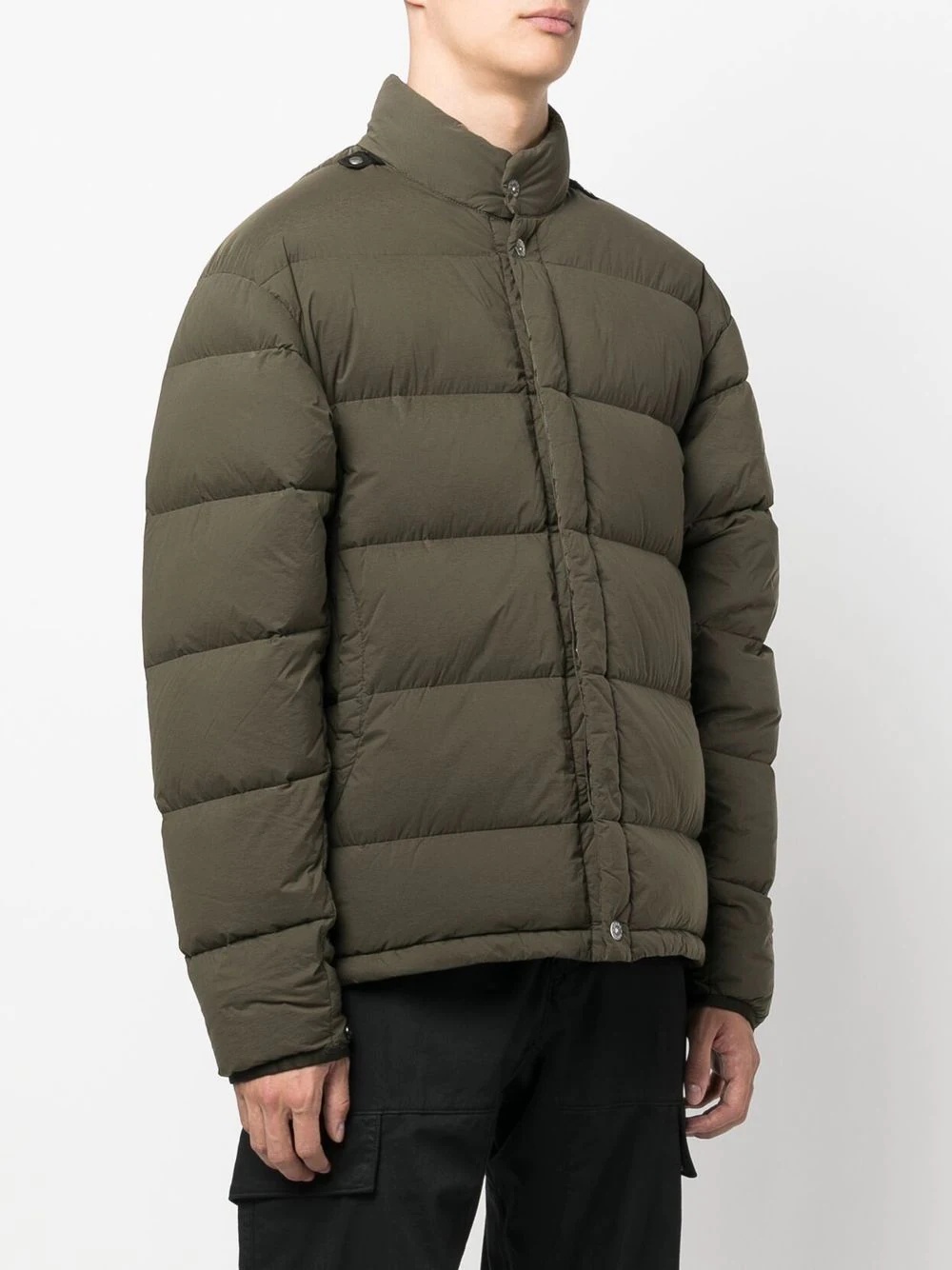 press-stud puffer jacket - 3