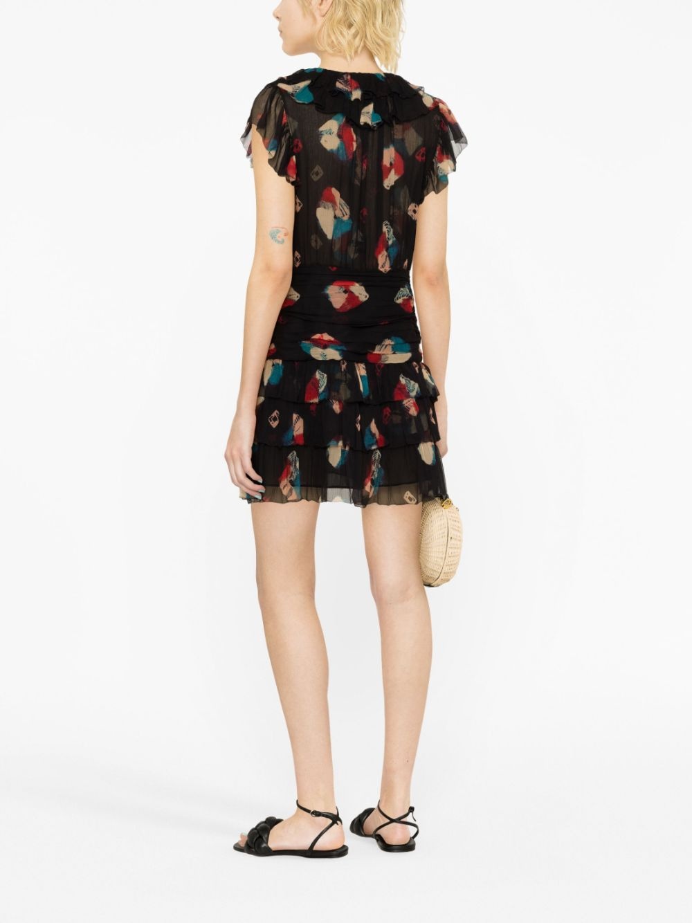 Zina graphic-print minidress - 4