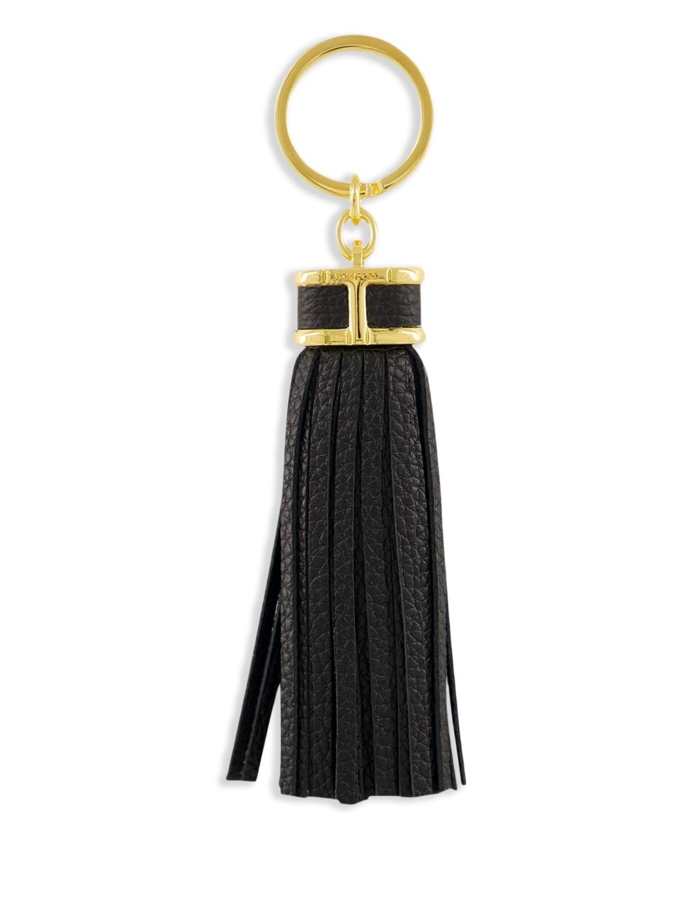 tasselled leather keyring - 2