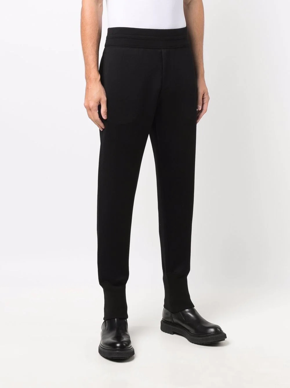 tapered logo-patch track pants - 3