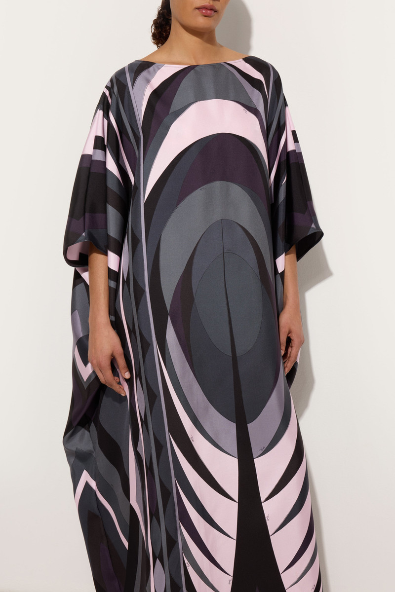 VOLUTE PRINT LONG KAFTAN 5