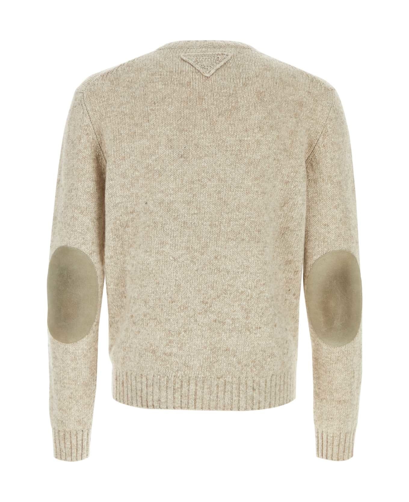 【送料&関税込】Prada Melange Sand Cashmere Sweater Prada Melange Sand Cashmere Sweater | italist | REVERSIBLE