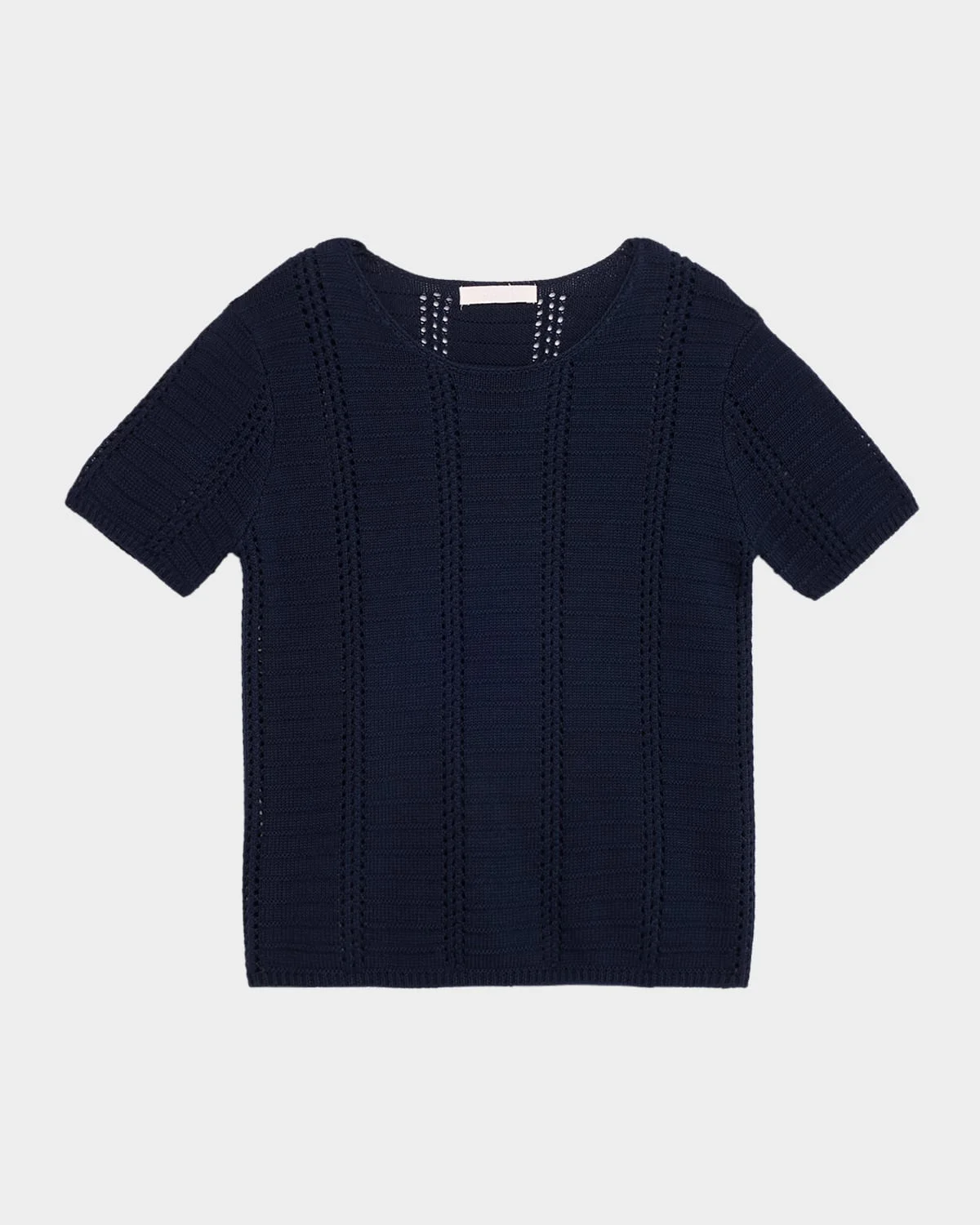 Jayden Shrunken Short-Sleeve Knit Top - 1