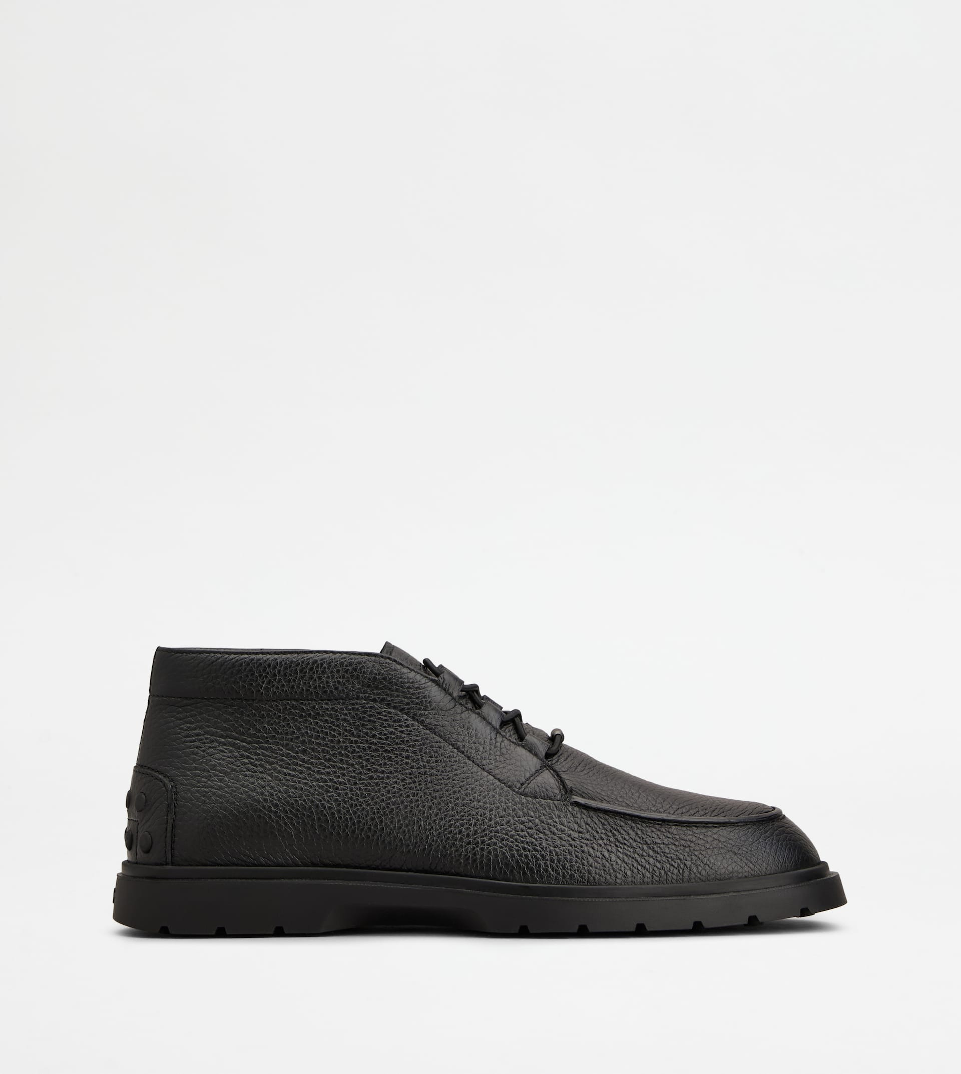 DESERT BOOTS IN LEATHER - BLACK - 1