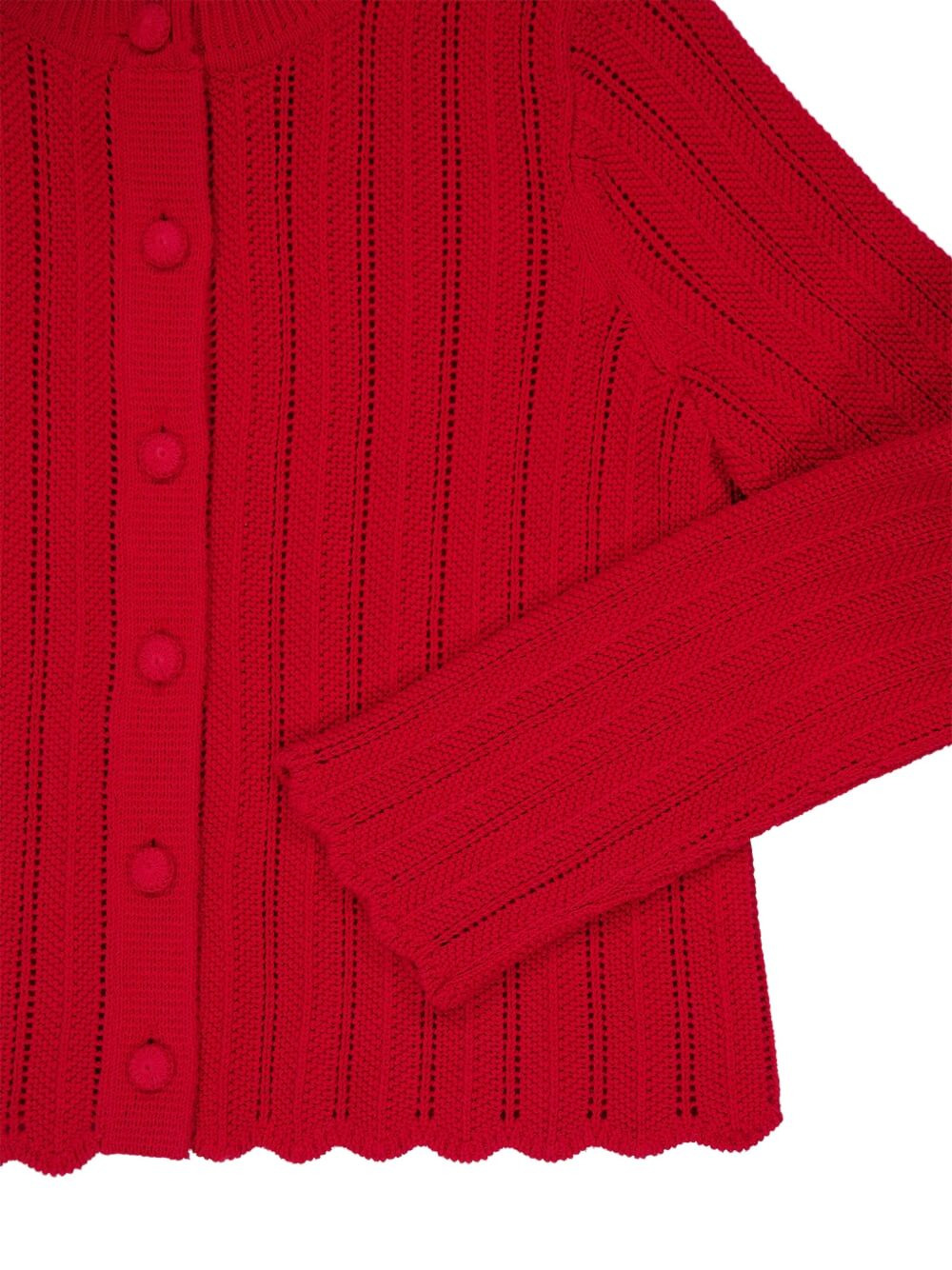 Mariette buttoned open-knit cardigan - 4