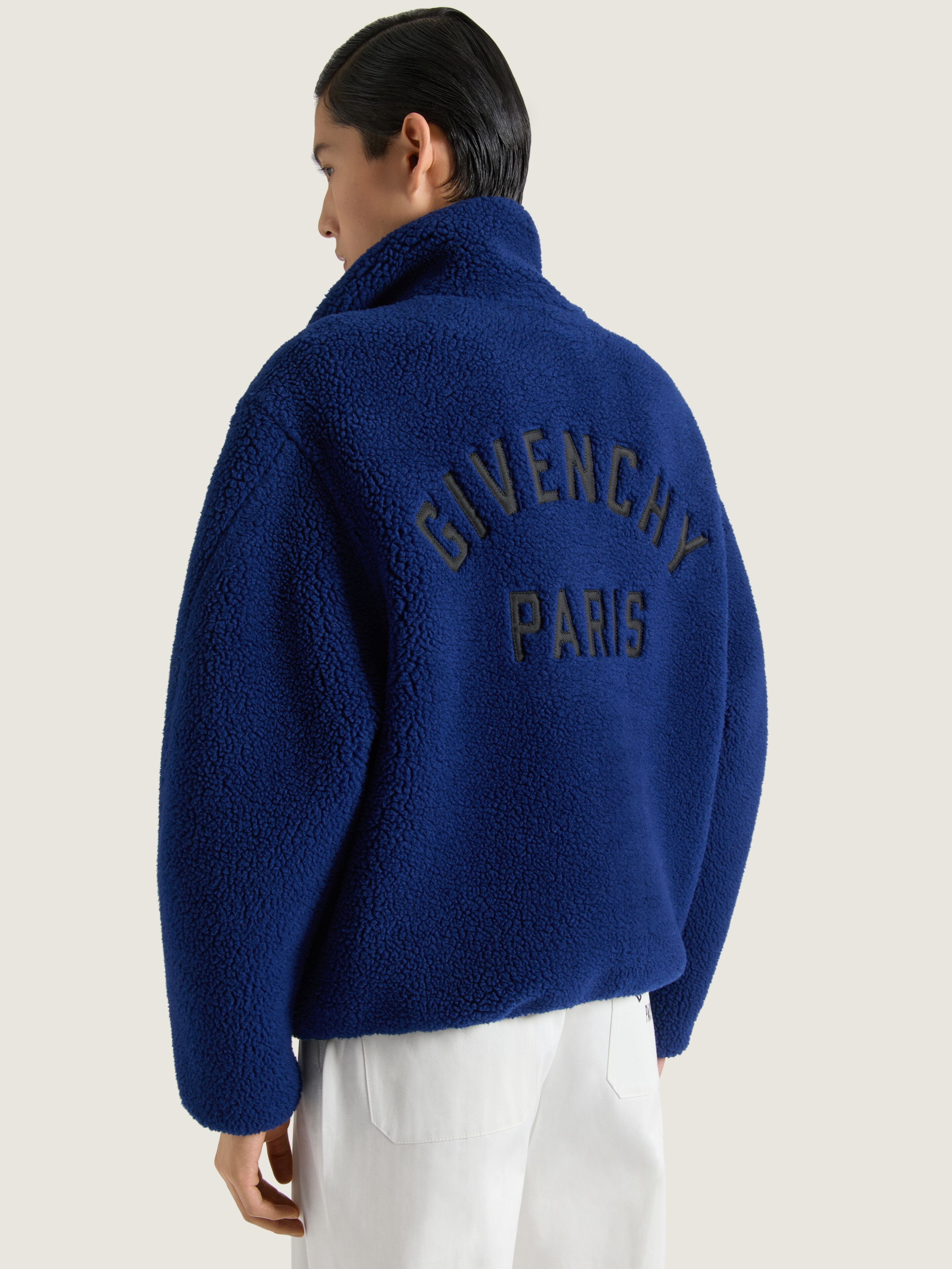BOMBER IN WOOL FLEECE WITH GIVENCHY PARIS EMBROIDERY - 4