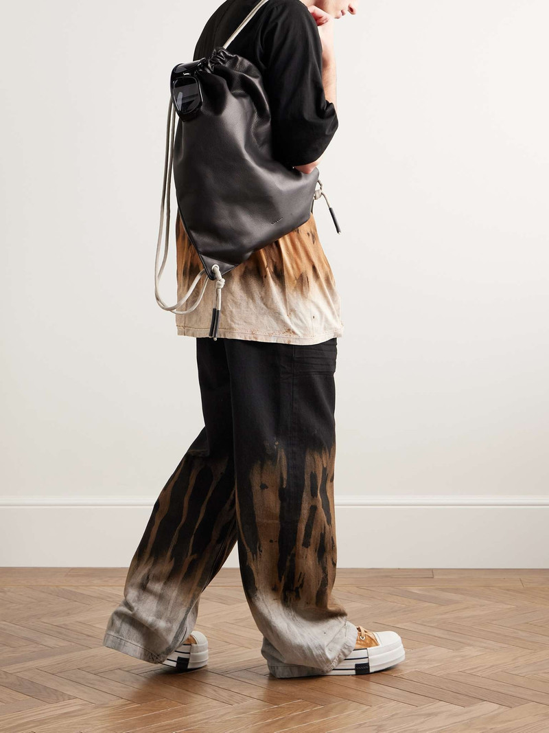 Rick Owens DRKSHDW Geth Wide-Leg Garment-Dyed Printed Jeans outlook
