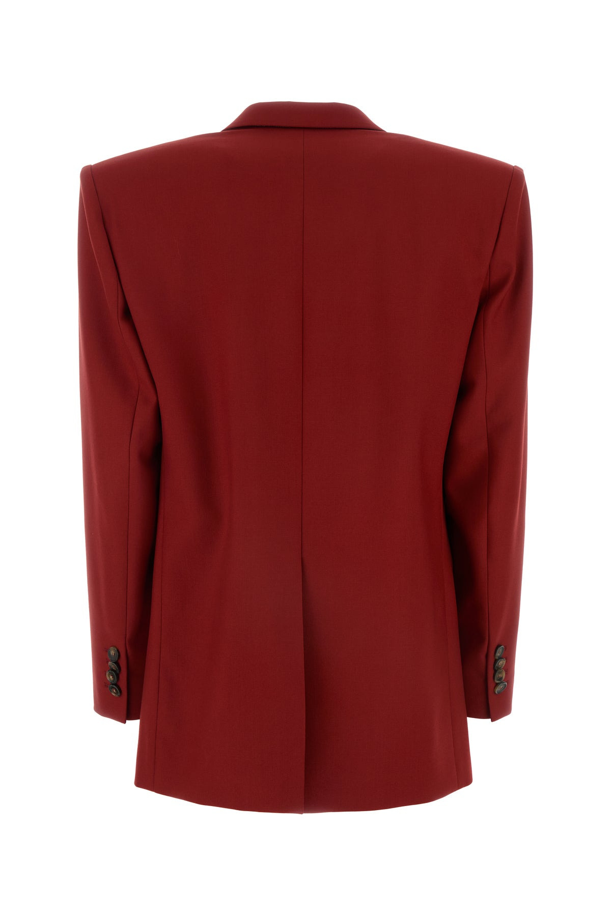 Red wool oversize blazer - 2