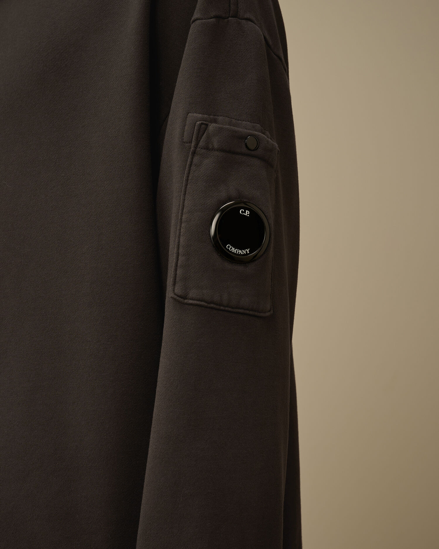 Brushed and Emerized Diagonal Fleece Boxy Hooded Sweatshirt - 5