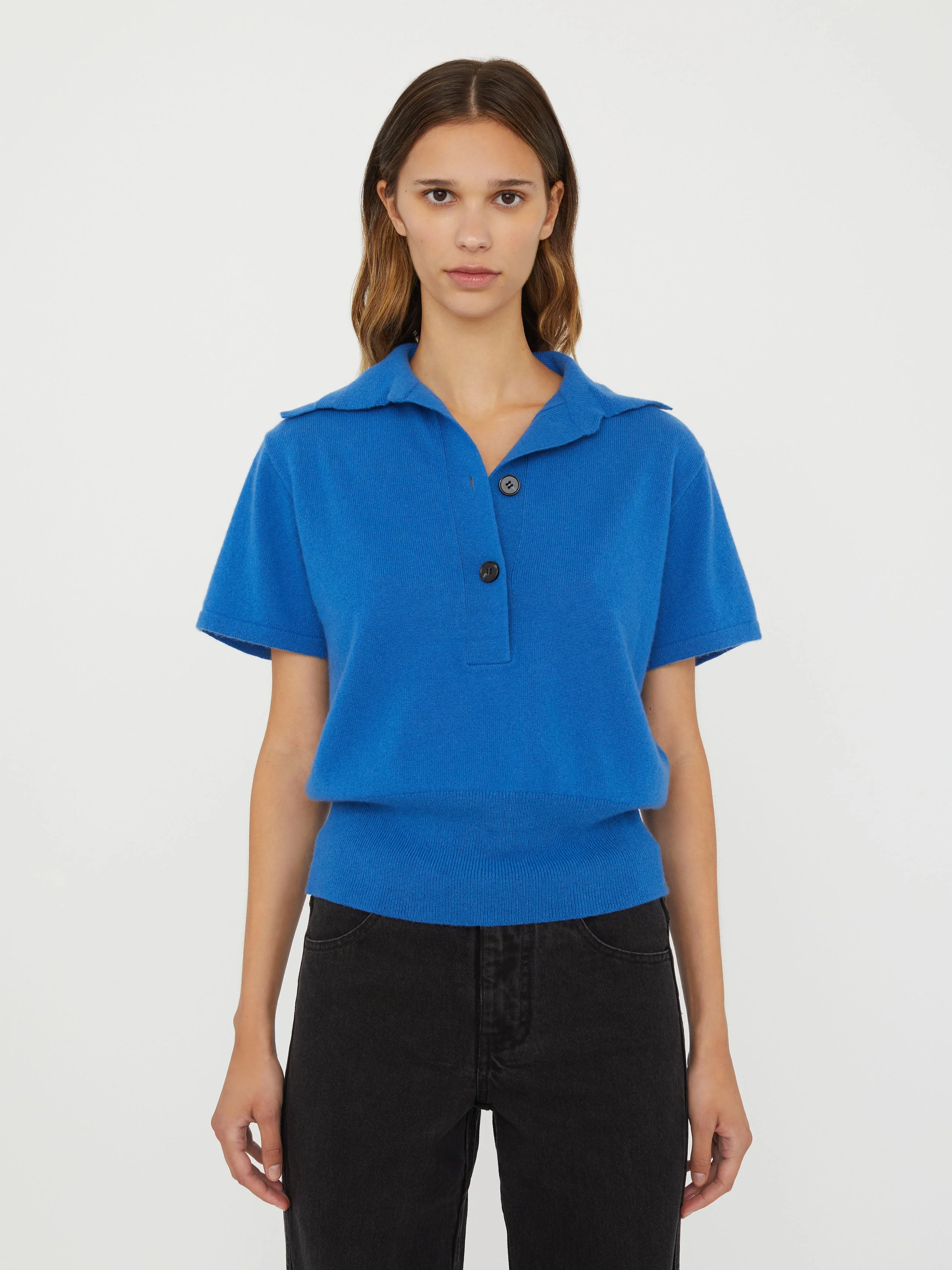 Cashmere Knit Polo - 1