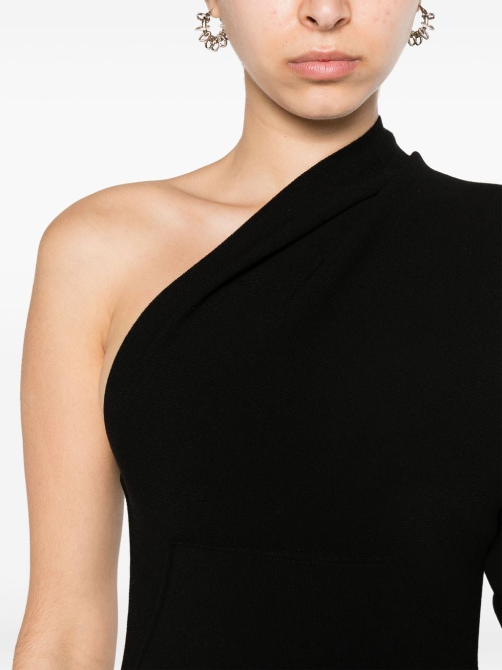 one-shoulder column maxi dress - 5