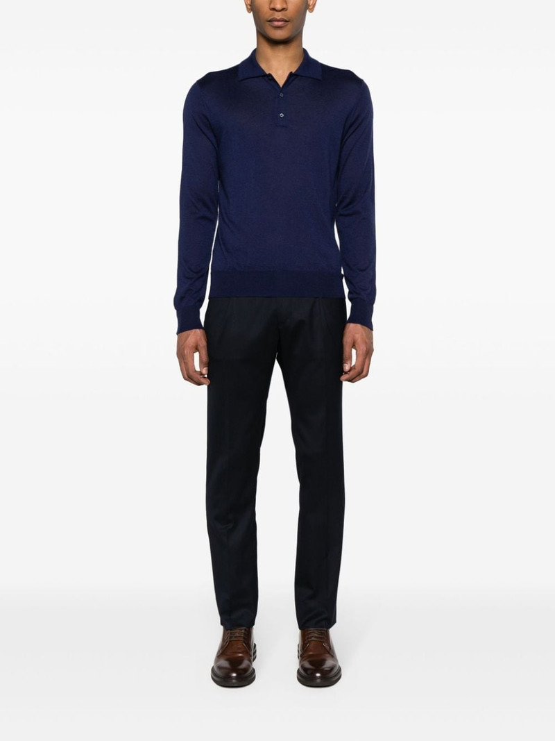 CORNELIANI fine-knit polo shirt outlook